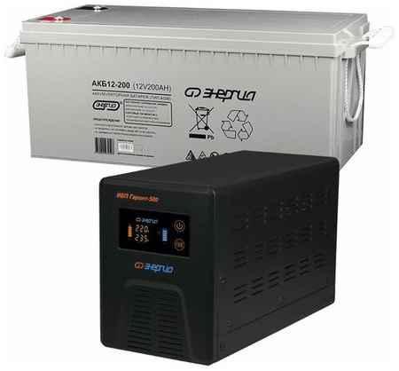 NRG4YOU Интерактивный ИБП Энергия Гарант 500 в комплекте с аккумулятором 200 АЧ 300 Вт 198995154144