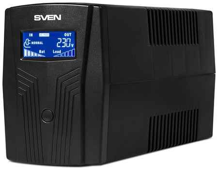 Резервный ИБП SVEN Pro 650 (LCD, USB) черный 390 Вт 198995154369