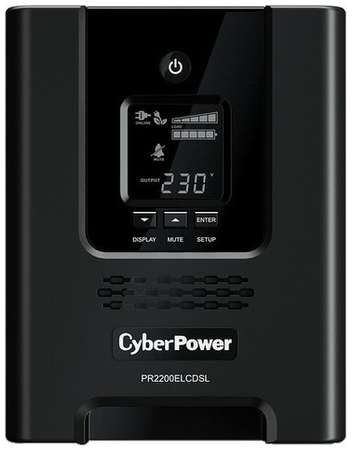 Интерактивный ИБП CyberPower PR2200ELCDSL чёрный 1980 Вт