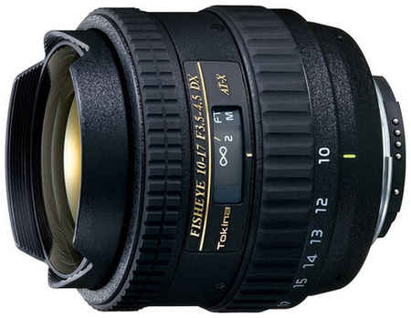 Объектив Tokina AT-X 10-17mm f/3.5-4.5 (AT-X 107) AF DX Fish-Eye Canon EF-S, черный 198995716565