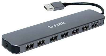 D-Link DUB-H7/E1A Концентратор с 7 портами USB 2.0 (1 порт с поддержкой режима быстрой зарядки)