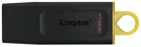 Флеш-накопитель 128Gb Kingston DataTravele Exodia, USB 3.2, пластик, чёрный, жёлтая вставка 198996843738