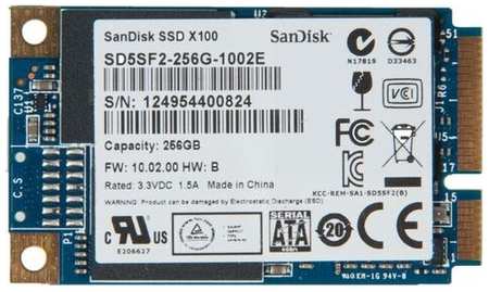 Твердотельный накопитель SanDisk 256 ГБ mSATA SD5SF2-256G-1002E
