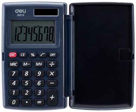 Калькулятор карманный Deli E39219 серый 8-разр 198998350798