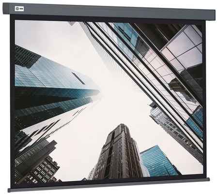 Рулонный серый экран cactus Wallscreen CS-PSW-183X244-SG, 124″, белый 198999510425