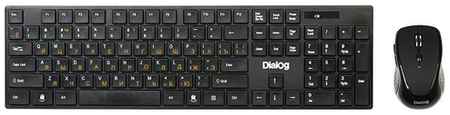Комплект клавиатура + мышь Dialog KMROP-4030U Black USB, черный, английская/русская 198999596041