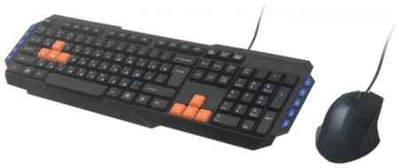 Комплект клавиатура + мышь Ritmix RKC-055 Black USB, черный, английская/русская 198999596043