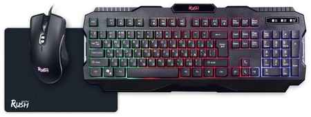 Комплект клавиатура + мышь + коврик SmartBuy SBC-307728G-K, черный 198999598500