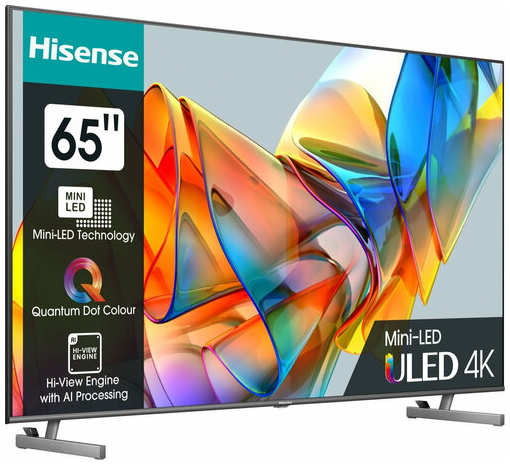 HISENSE Телевизор LED Hisense 65″ 65U6KQ 4K Ultra HD 60Hz DVB-T DVB-T2 DVB-C DVB-S DVB-S2 USB WiFi Smart TV 65U6KQ