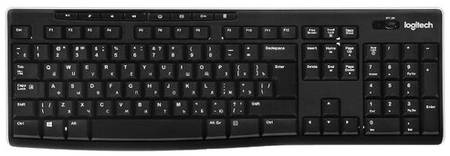 Беспроводная клавиатура Logitech K270 черный, английская, 1 шт 199393782