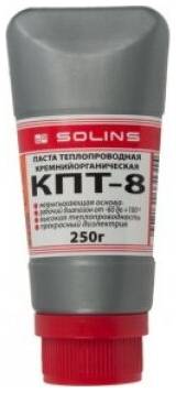 SOLINS 1шт/лот Паста теплопроводная кремнийорганическая КПТ-8 50г в пластиковом тюбике 19940625605
