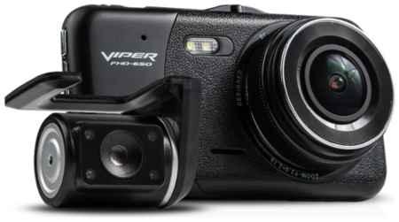Видеорегистратор VIPER FHD-650 с салонной камерой, 2 камеры, черный 19949105662