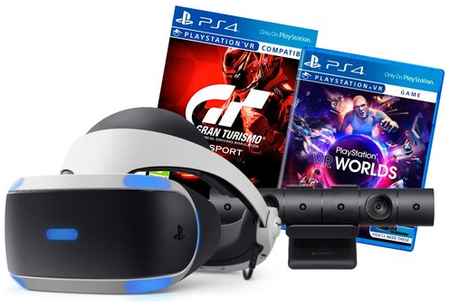 Система VR Sony PlayStation VR (CUH-ZVR2) + Camera + Gran Turismo Sport + PlayStation VR Worlds, 1920x1080, 120 Гц