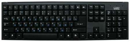 Клавиатура CBR KB 108 Black USB черный 199975869