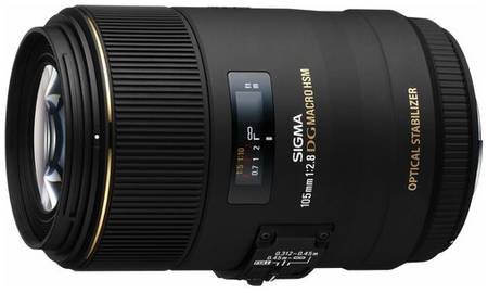 Объектив Sigma AF 105mm f/2.8 EX DG OS HSM Macro Canon EF, черный 199980958
