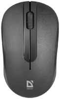 Мышь беспроводная компьютерная Defender Hit MM-495 черная, 3 кнопки, 1600 dpi