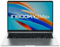 Ноутбук INFINIX Inbook Y3 Max YL613 71008301568, 16″, IPS, Intel Core i3 1215U 1.2ГГц, 6-ядерный, 8ГБ LPDDR4x, 512ГБ SSD, Intel UHD Graphics, без операционной системы, серебристый