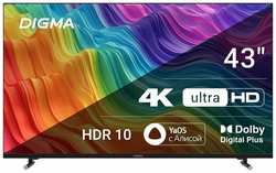 43″ Телевизор DIGMA DM-LED43UBB33 VA RU, черный