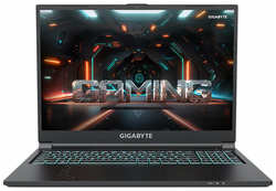 Ноутбук GIGABYTE G6 MF, 16″ (1920x1200) IPS 165Гц / Intel Core i7-12650H / 16ГБ DDR5 / 512ГБ SSD / GeForce RTX 4050 6ГБ / Win 11 Home, черный (MF-G2KZ853SH)