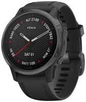 Умные часы Garmin Fenix 6S Sapphire DLC с черным ремешком (010-02159-25)