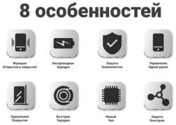 HelloCat Держатель для телефона в машину WFCS5, беспроводная зарядка сенсорное открытие-закрытие