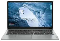 Ноутбук Lenovo IdeaPad 1 15IGL7 82V700EMUE Intel Celeron N4020, 1.1 GHz - 2.8 GHz, 8192 Mb, 15.6″ Full HD 1920x1080, 256 Gb SSD, DVD нет, Intel UHD Graphics 600, No OS, серый, 1.54 кг, 82V700EMUE