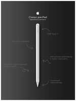 SVETODAR116 Стилус для iPad 2018, 2019, 2020, 2021, 2022 + 3 наконечника / Сенсорная ручка для планшета iPad