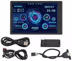 YKDMBBBB 3,5-дюймовый мини-монитор IPS AIDA64, процессор, оперативная память, панель датчика данных, монитор температуры ПК, система охлаждения компьютера