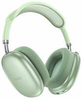 Hoco. Наушники полноразмерные Hoco W55, с микрофоном, Bluetooth, 3.5 мм, зеленые
