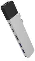USB-концентратор HyperDrive NET 6-in-2 (GN28N), разъемов: 4, Silver