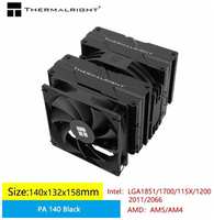 Thermalright Peerless AssAssin 140 охладитель процессора, PA 140 BK, Фиксированных цветов, Другой