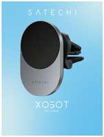Автомобильное зарядное устройство с беспроводной зарядкой Satechi Qi2 15Вт космос (ST-Q2CCM)