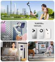 Aochuan X2 Smartphone Stabilizer, Three-Axis Handheld Gimbal, Anti-Shake, Face Tracking, Live Streaming, Filming, Dance, Travel, Vlog, Selfie Stick, Multifunctional Video Recording Stand