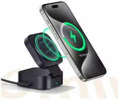 Беспроводное зарядное устройство для телефона Baseus PicoGo Series 2-in-1 Magnetic 67W (P10276800123-00) Magsafe