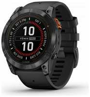 Часы Garmin FENIX 7X PRO Solar Edition 010-02778-01 корпус и черным ремешком 2023