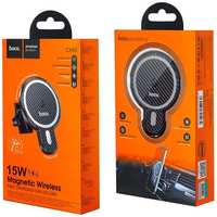 Hoco. Автомобильный держатель HOCO CA85 (MagSafe) 15W с беспроводной зарядкой