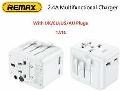 Зарядное устройство Remax RP-U23 Astro, 2 USB, 12 Вт, 5В/2.4А, сетевое, белое