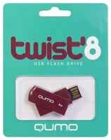 Флешка Qumo Twist 32 ГБ, 1 шт., фиолетовый