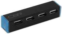 USB-концентратор CBR CH 135, разъемов: 4, черный