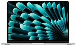 15.3 Ноутбук Apple MacBook Air 15 2024 2880x1864, Apple M3, RAM 8 ГБ, SSD 256 ГБ, Apple graphics 10-core, macOS, Silver MRYP3, английская раскладка