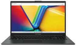 Ноутбук ASUS VivoBook Go 15 E1504GA-BQ526, 15.6″ FullHD (1920x1080) IPS / Intel N100 0.8 ГГц, 4 ядра / 8 ГБ DDR4 3200 МГц / 256 ГБ eMMC / Intel UHD Graphics / Без операционной системы, черный (90NB0ZT2-M00VA0)