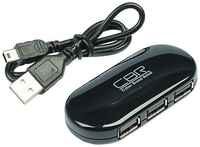 USB-концентратор CBR CH 130, разъемов: 4, 42 см, черный