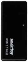 Smart Buy USB 2.0 Хаб Smartbuy 6110, 4 порта, черный