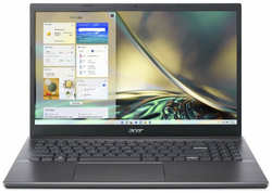 Acer Ноутбук Acer Aspire 5 A515-57-52ZZ NX. KN3CD.003 (Core i5 12450H-2.00ГГц, 16ГБ, 1ТБ SSD, UHDG, 1Гбит LAN, WiFi, BT, WebCam, 15.6 1920x1080 IPS матов, без ОС), серый