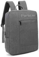 Рюкзак для ноутбука 15.6″ PortCase KBP-132GR полиэстер серый