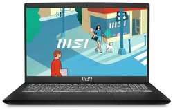 Ноутбук MSI Modern 15 H B13M-021US 9S7-15H411-021, 15.6″, IPS, Intel Core i7 13620H 2.4ГГц, 10-ядерный, 32ГБ DDR4, 1ТБ SSD, Intel Iris Xe graphics, Windows 11 Home, черный