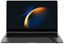 Ноутбук Samsung Galaxy book 3 360 NP750, 15.6″, трансформер, AMOLED, Intel Core i7 1360P, Intel Evo 2.2ГГц, 12-ядерный, 16ГБ LPDDR4x, 512ГБ SSD, Intel Iris Xe graphics , Windows 11 Home, серы