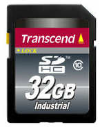 Transcend Промышленная карта памяти SDHC Transcend 10I, 32 Гб Class 10 MLC, темп. режим от -40? до +85?