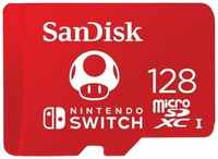 SanDisk Флеш карта microSD 128GB SanDisk microSDXC Class 10 UHS-I A1 C10 V30 U3 for Nintendo Switch 100MB/s