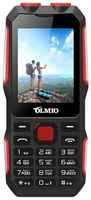 Телефон OLMIO X02, 2 SIM, черный / красный